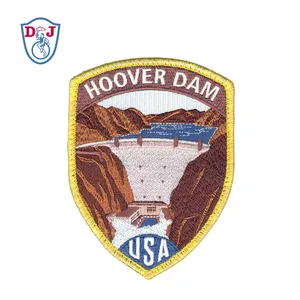 Groothandel Custom Borduurwerk Arm Badge Hoover Dam Nationaal Park Ontwerpen Voor Jas