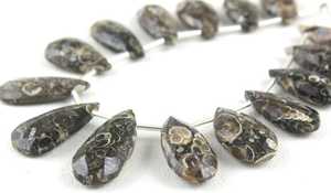 ลูกปัดหินอาเกตธรรมชาติทรงหยดน้ำสีน้ำตาลเข้ม 1 เส้น สวยงาม ทรงเหลี่ยมเพชรพลอย สำหรับทำสร้อยคอ DIY ได้รับการรับรอง - Product Image 4