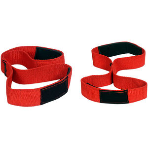 High Quality Custom Neoprene Padded Figure 8 <b>Wrist</b> Wraps Weightlifting <b>Gym</b> Barbell Pull Lifting Straps <b>Wrist</b> <b>Support</b> Fitness Use - Product Image 6
