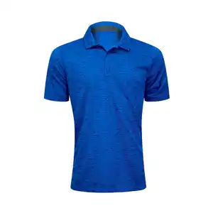 Formal Striped Long Sleeve Polos Custom Men's Polo Shirts Design Your Own Men's Golf Polo Shirt