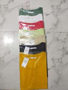 Apparels Factory Surplus Branded Labels Women's <b>Ladies</b> Sleeveless Round Neck Casual Cotton <b>Summer</b> <b>T</b> <b>Shirts</b> Bangladesh Stock Lots - Product Image 2