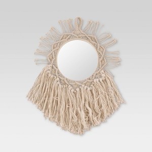 Espejo de Macramé Moderno Hecho a Mano de Primera Calidad al por Mayor con Colores Personalizados para Decoración del Hogar, Sala de Estar y Dormitorio - Product Image 1
