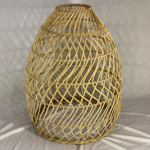 Elegante lámpara colgante de bambú de ratán, colgante Interior y Exterior para espacios comerciales, para salas de estar, hoteles, apartamentos - Product Image 1