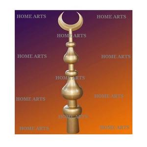 Ensemble de deux minarets de mosquée en laiton massif de tailles différentes, couleur or, minarets de mosquée en laiton pour la vente la plus importante - Product Image 6