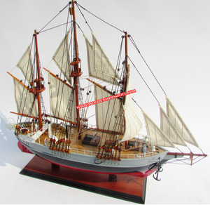 Modèle de navire en bois FRAM EXPEDITION / Grands voiliers norvégiens / Modèle artisanal pour la décoration - Product Image 3