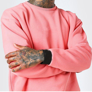 Fabricante OEM Proveedor 2021 Sudadera rosa con cuello redondo para hombre, pantalones deportivos de algodón/poliéster, calidad de marca. - Product Image 3