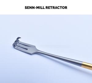 Rétracteur manuel Sharp 3 dents 10.5mm en acier inoxydable Senn Miller Base pour instruments chirurgicaux - Product Image 2