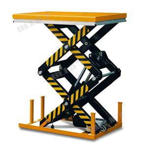 Tijera eléctrica para levantar productos hidráulicos, mesas de elevación, almacén pequeño, <span class=keywords><strong>3m</strong></span>, 1 tonelada - Product Image 2