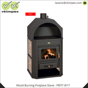650X550X1160 Mm ประสิทธิภาพความร้อนสูงการเผาไหม้ไม้อิสระเตาผิงเตา - Product Image 3