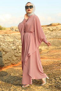 Nouvelle saison femmes grand Abaya caftan tunique dubaï arabe musulman islamique mode ethnique Robe haute qualité turc Design adultes - Product Image 5