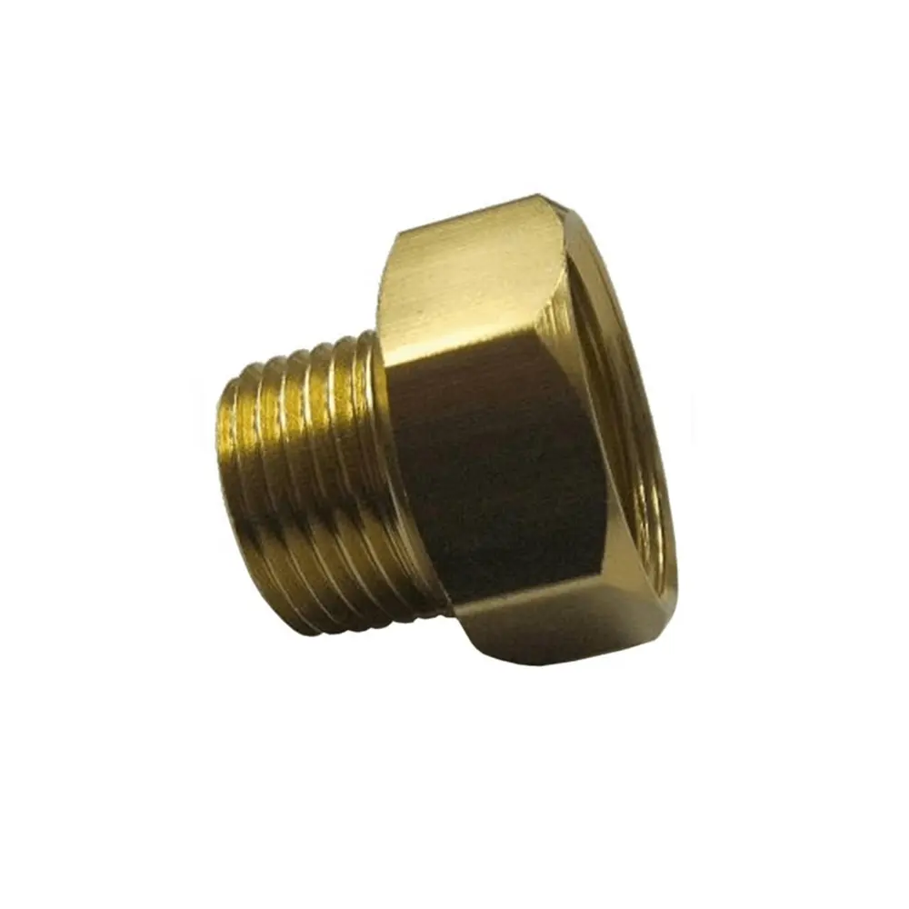 Tuin 3/4 "Female X 1/2" Ips Mannelijke Vrouwelijke Slang Connector Tepel Pijp Montage Sluit Messing Afwerking Duurzame Metalen armatuur