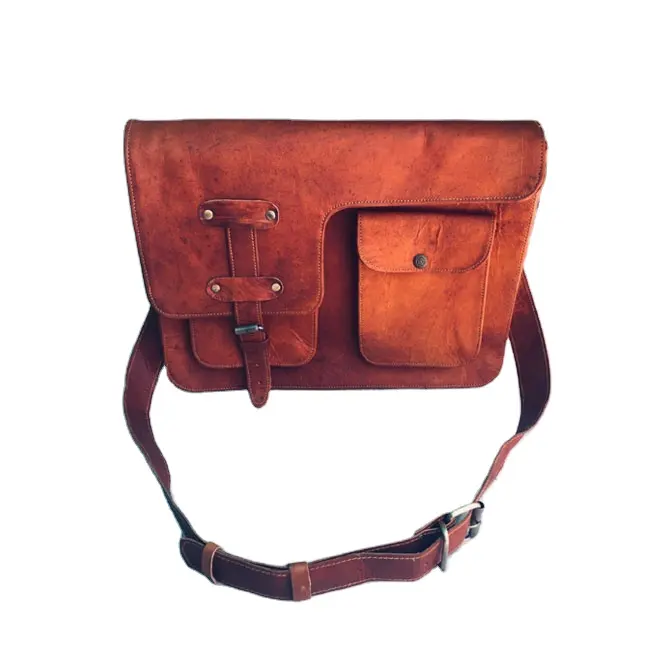 Genuine Vintage Leather Briefcase Handbag Laptop Messenger Attractive computer satchel Handmade Bags for men