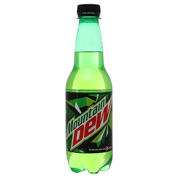 Бутылка для безалкогольных напитков MOUNTAIN DEW 390 мл