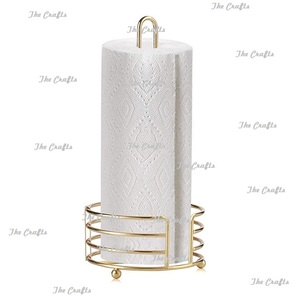 Classic Design Metal Gold Color <b>Tissue</b> Holder Set Of Two Superior Quality Kitchenware <b>Tissue</b> <b>Paper</b> Holder - Product Image 3