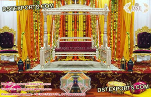 Mehndi-Columpio de Metal tallado en plata para eventos, diseñador de eventos, musulmán, Nikah, diseñador tallado de Metal, Jhula - Product Image 6