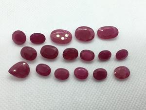 Pierres précieuses en vrac chauffées de haute qualité naturelles 1-3 carats Mozambique rubis rouge profond coupe ovale pour la fabrication de bagues et de pendentifs - Product Image 2