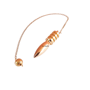 Con lắc kim loại đồng thau - Con lắc tìm kiếm vàng kiểu Ai Cập - Sản phẩm siêu hình học & pha lê: Con lắc kim loại pha lê bán buôn - Product Image 3