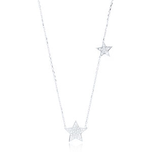 Sparkling <b>Stars</b> Charm Pendant Turkish Wholesale Handcrafted 925 Sterling <b>Silver</b> Handmade Jewelry - Product Image 2