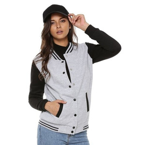 Chaqueta Varsity Personalizada para Mujer, Chaqueta Bomber de Béisbol de Lana y Cuero, OEM, Impermeable, Resistente al Viento, Ecológica, al por Mayor - Product Image 5