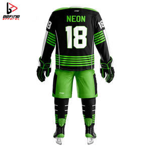 Maillot de hockey sur glace de qualité supérieure logo personnalisé service OEM fabriqué en usine prix raisonnable uniformes de hockey sur glace - Product Image 5