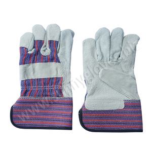 Guantes de trabajo de seguridad, combinación de cuero de vaca, la mejor oferta - Product Image 1