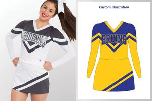 En gros toute couleur All Star Performance Uniformes Cheerleading Porter Pour Filles Cheerleader Uniformes - Product Image 6