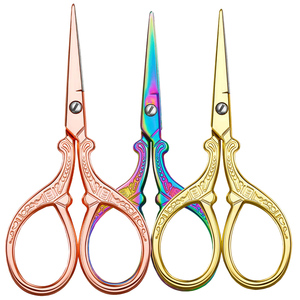 Ciseaux à broder fantaisie, ciseaux artisanaux vintage en acier inoxydable, couleur or rose personnalisée, ciseaux à motif d'oiseau, vente en gros par Bahasa Pro - Product Image 3