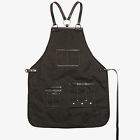 Cape de Coiffure Professionnelle Personnalisable avec Logo Tablier de Barbier Confortable Unisexe Uniforme pour Personnel d'Hôtel