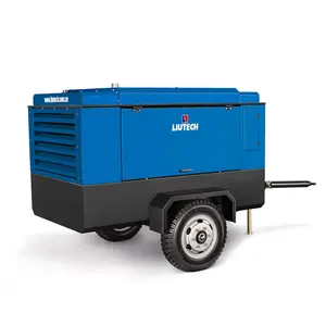 Liutech LUY118-7 420cfm 100psi compressore d' aria portatile ad alta efficienza diesel compressore d'aria made in China