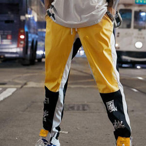 Pantalones de chándal cortavientos de nailon ligeros para hombre, ropa deportiva de bloque de Color informal de moda, impermeable recto - Product Image 6