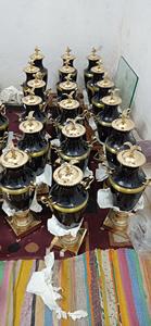 Suministros funerarios de urna de cremación, color negro, latón, muy grande - Product Image 6