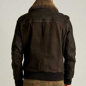 2022 hiver haute rue Style hommes décontracté Faux cuir Bomber veste grande taille épaissir chaud polaire pour l'extérieur avec fourrure - Product Image 5