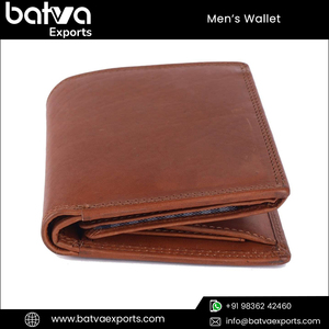 Men's Unique Vintage Bifold Card Holder <strong>Wallet</strong> Full Grain Genuine Leather Short Design RFID Protected Cotton <strong>Lining</strong> Custom Logo - Product Image 6