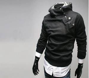 Sudaderas con capucha ajustadas de hombre personalizadas al por mayor tejido de punto anticontracción - Product Image 2