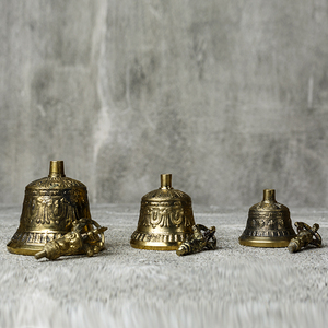 Cloche tibétaine spéciale en bronze - Product Image 4