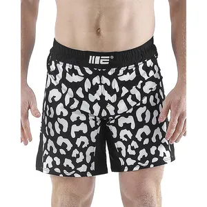 Wholesale Custom Sublimated Printed Fight Short Men&#39;s Boxer Boxing Mma Shorts Sportswear Customized 100% Polyester Mma Pants