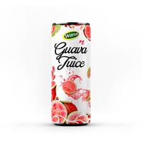 Directe prijs OEM/Private Label 320ML Non-GMO Gesteriliseerd Halal gecertificeerd 100% Pure Fruitige Smaak Mango Sap Drink Aluminium Blik