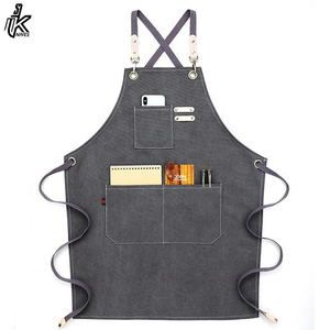 Tablier de nettoyage de Salon de coiffure, uniforme, toile de fleurs, tablier pour Bar de Restaurant - Product Image 3