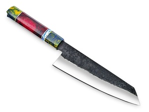 Cuchillo de Cocina de Acero Inoxidable de Primera Calidad para Chef con Hoja para Carne Microdentada de 4.5 Pulgadas, Diseño Minimalista y Mango de Madera - Product Image 3