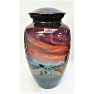 Classic Picture Solid Memorial Metal Brass/Aluminum Adults Human Funeral <b>Ashes</b> Cremation <b>Urns</b> American/European Style - Product Image 2