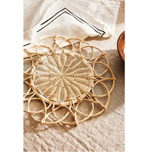 1 pièce napperon de Table en osier blanc, de luxe, de haute qualité, Style Vintage - Product Image 3