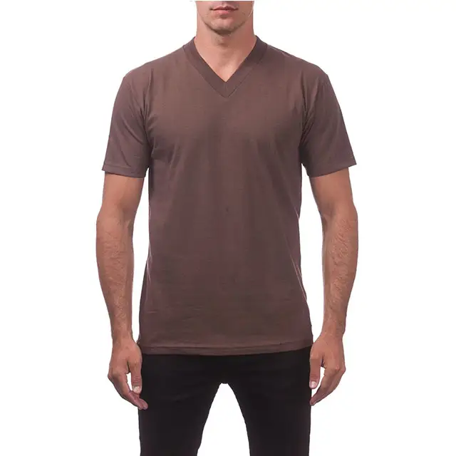 Hoge Kwaliteit T-Shirts Groothandel Mannen Borduurwerk T-Shirts 100% Katoen Stijlvolle Oversized Effen Ronde Hals T-Shirt