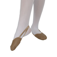 Zapatillas de Ballet Profesionales al por Mayor para Mujer, de Cuero Sintético Suave y Lona Elástica, con Media Suela de Goma y Entresuela Elástica, para Danza del Vientre y Jazz