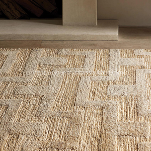 Fibra Natural yute hecho a mano lavable antideslizante moderno rectángulo Interior Exterior alfombra suave tejido playa Decoración - Product Image 4