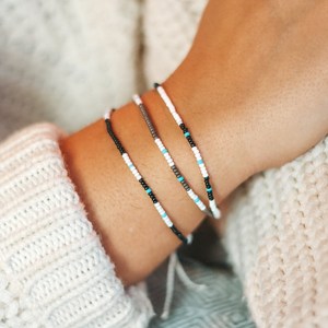 Beaded <b>bracelet</b>, Surf <b>bracelet</b> set, Friendship <b>bracelet</b>, Handmade <b>bracelet</b>, Seed <b>bead</b> <b>bracelet</b>, <b>Bracelet</b> for woman, Boho, Pineap - Product Image 1