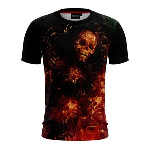 เสื้อยืดถักสำหรับผู้ชายขนาดพลัสไซส์พิมพ์ลายพิมพ์ซับลิเมชันสำหรับฟิตเนสโชว์ไหล่ตกโลโก้ตามสั่ง - Product Image 5