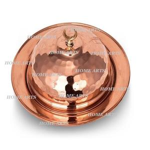 Hammered Solid Copper Butter Dish Customized Size Copper Polished Copper Butter Dish for Wholesaler Supplier - Product Image 1