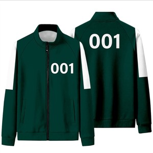 Sudadera con capucha de calamar para hombre, traje de chándal con Logo personalizado y número completo, informal, con cremallera frontal, moda coreana, 2021 - Product Image 6