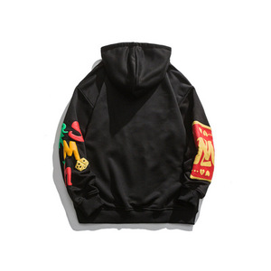 High Street hommes hiver sweat à capuche et pantalons de survêtement nouveau Design 100% coton français éponge épais 3D bouffée broderie conception personnalisée - Product Image 3