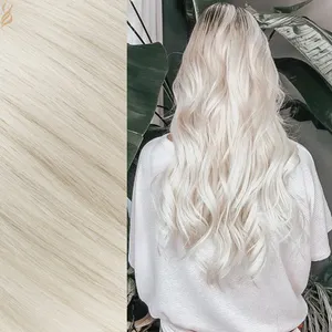 YADING AIR Schuss #60 Platin blond Rohes jungfräuliches menschliches Haar von höchster Qualität Double Drawn New Weft Hair Extension